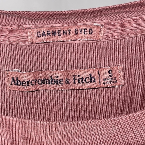 Abercrombie & Fitch Top Short Ruffle Sleeve Crewneck Pullover Boyfriend T-shirt - Picture 3 of 10